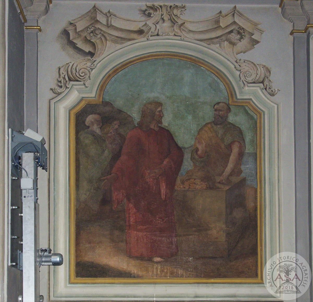 Chiesa parrocchiale di Omate - Affresco con Gesù