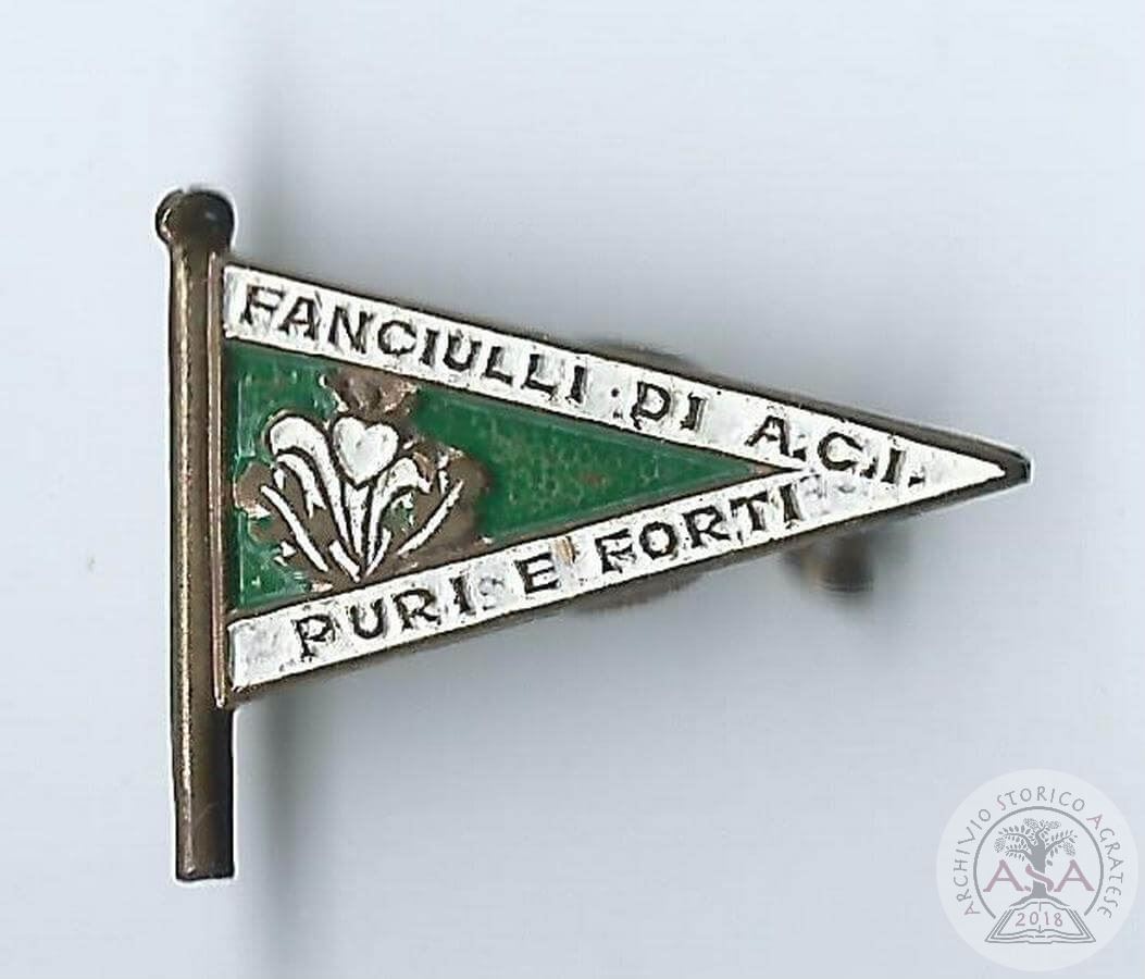 Distintivo fiamma verde fanciulli di A.C.I.