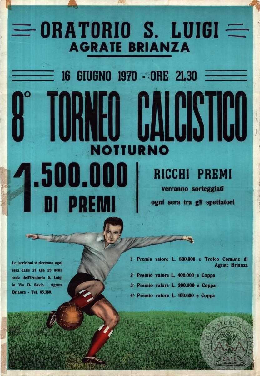 Manifesto di torneo serale 1970