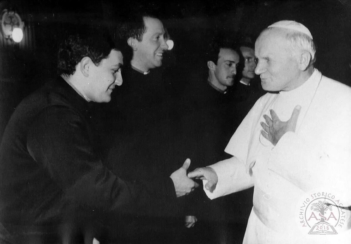 Don Maurizio e il papa Giovanni Paolo II