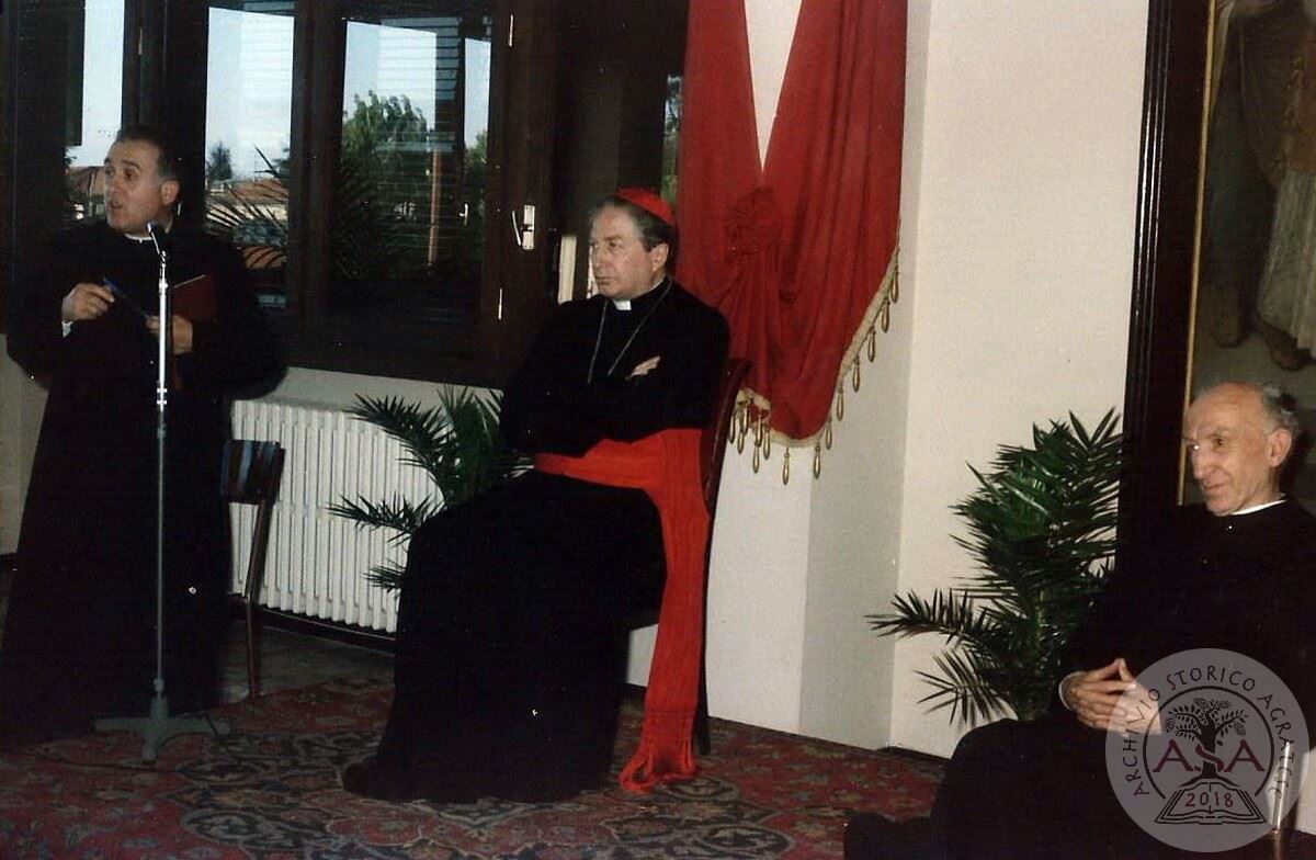 Don Nemesio Farina con Carlo Maria Martini