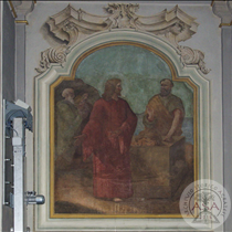 Chiesa parrocchiale di Omate - Affresco con Gesù