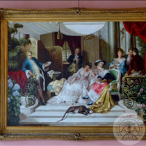 Villa Trivulzio - Interni - Quadro con salotto elegante