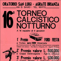 Manifesto 16° torneo calcistico notturno 1979