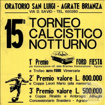 Manifesto 15° torneo calcistico notturno 1978