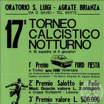 Manifesto 17° torneo calcistico notturno 1980