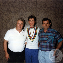 Foto con Rossano Brasi, Bruno Sala e Romano Sala