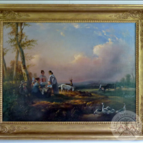 Villa Trivulzio - Interni - Quadro con scena campestre