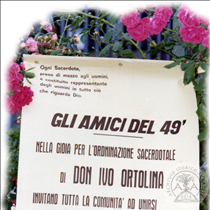 Don Ivo Ortolina - Manifesto dell'ordinazione