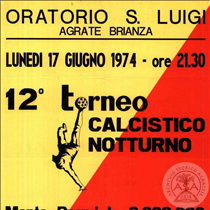 Manifesto 12° torneo calcistico notturno 1974