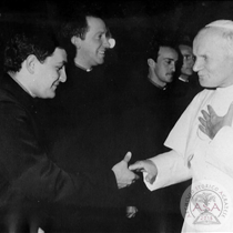 Don Maurizio e il papa Giovanni Paolo II