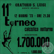 Manifesto 11° torneo calcistico notturno 1973