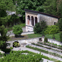 Panoramica dal campanile della chiesa di Omate, Villa Trivulzio