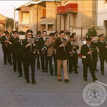 Processione con don Bruno Perego con Banda