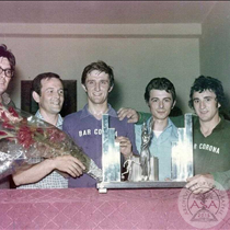 Premiazione squadra Bar Corona 1°- Torneo serale 1973