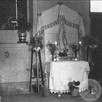 Altare per la Madonna Pellegrina in Campir